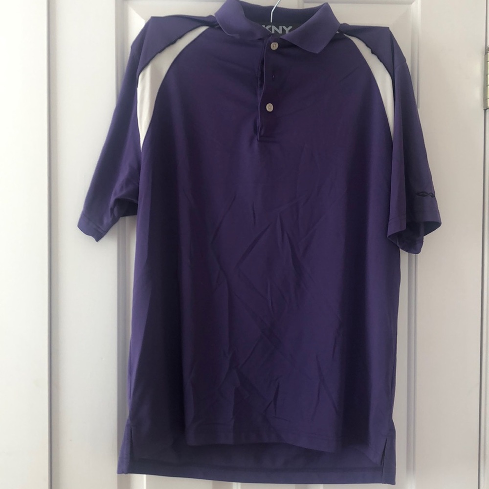 Purple / gray golf shirt medium men’s